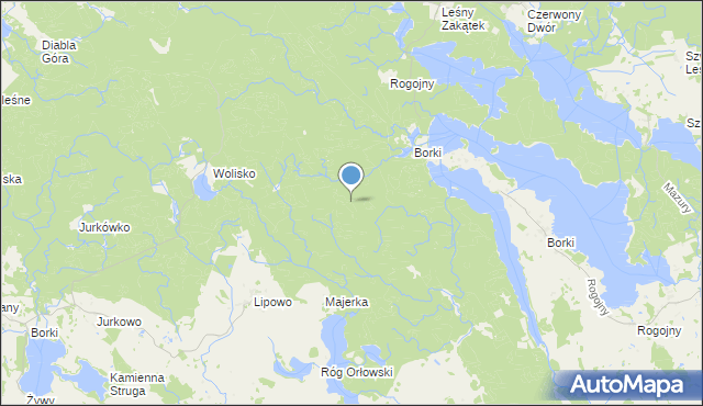 mapa Czerwony Domek, Czerwony Domek na mapie Targeo